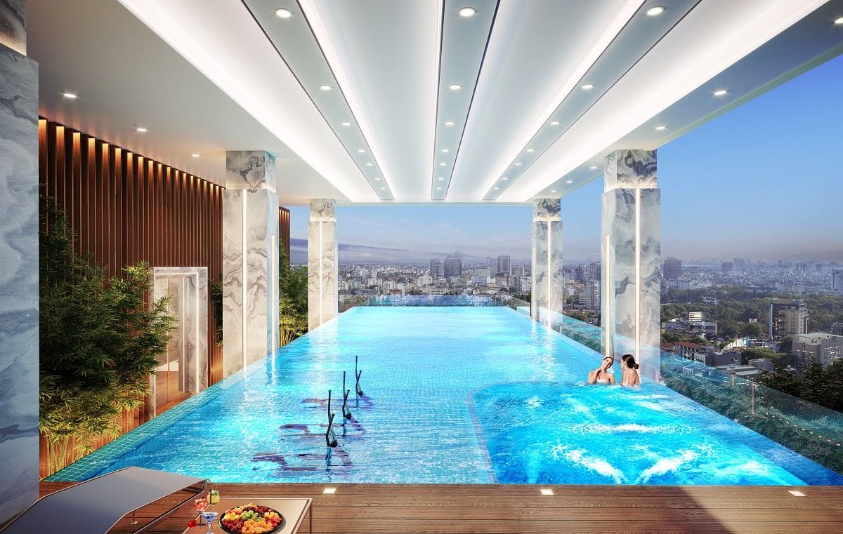 Tiện ích Bể Bơi tầng 4 dự án căn hộ D-Homme